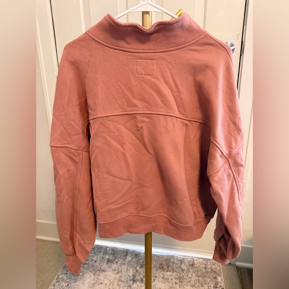 Abercrombie & Fitch Dusty Rose Quarter-Zip Hoodie - Picture 3 of 3